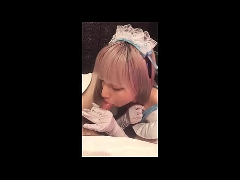 ❤️ 日本のアイドル「まゆか」、フレンチメイドのコスプレ、その1、ローションでフェラチオ、自慰行為 ❌ 上質ポルノ ❌️❤
